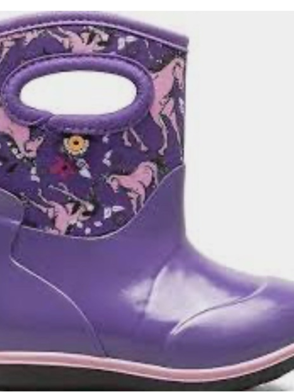 Bogs Purple & Pink Unicorn Kids Rain/snow Boots waterproof